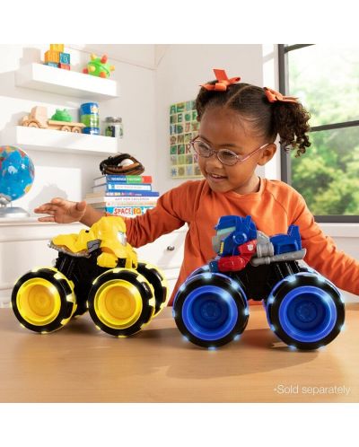 Електронна играчка Tomy - Monster Treads, Optimus Prime, със светещи гуми - 6